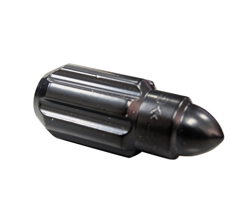 NRG 500 Series M12 X 1.5 Bullet Shape Steel Lug Nut Set - 21 Pc w/Lock Key - Black