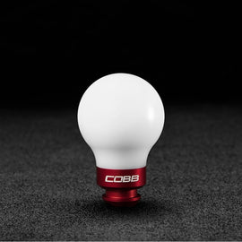 Cobb Subaru 5-Speed Knob (White w/ Race Red) - Subaru WRX 2002-2014 (+Multiple Fitments)