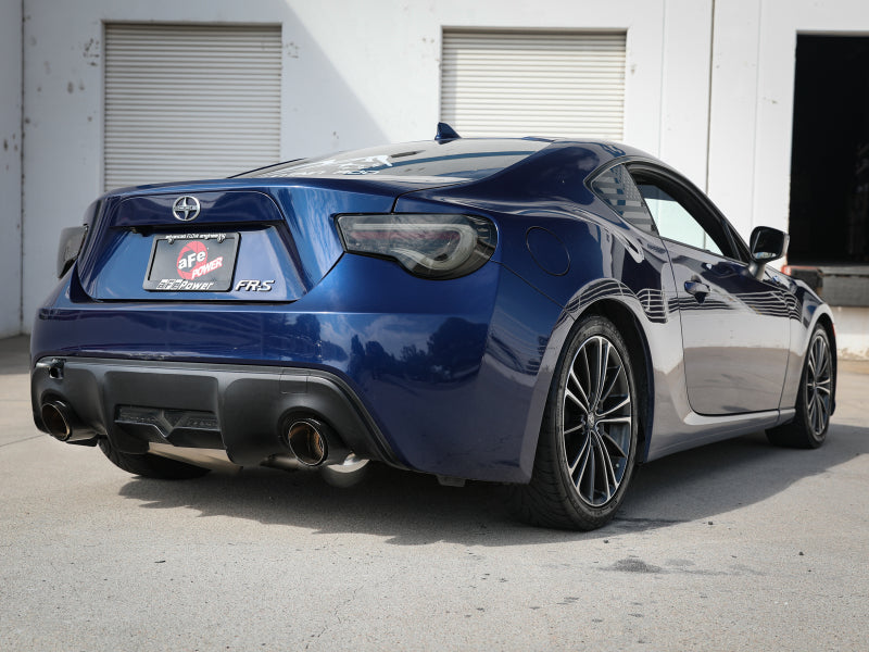 aFe Takeda 304SS Catback Exhaust w/ Dual Carbon Fiber Tips - Toyota 86/GR86/ Scion FR-S/ Subaru BRZ 2013+