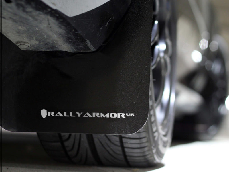 Rally Armor Black UR Mud Flap w/ White Logo - Subaru Impreza / WRX / STi 2002-2007