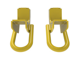 aFe POWER Front Tow Hooks Yellow - Toyota Tundra / Sequoia 2022+