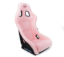Load image into Gallery viewer, NRG FRP Bucket Seat Prisma Edition w/ Pearlized Back and Pink Alcantara (Medium)