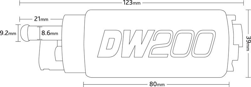 DeatschWerks DW200 255 LPH In-Tank Fuel Pump w/ Install Kit - Subaru WRX / STi 2002-2007 (+Multiple Fitments)