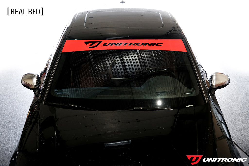 Unitronic Windshield Banner - Real Red