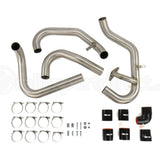 ETS Brushed Titanium Front Mount Intercooler Piping Kit - Subaru STi 2004-2007