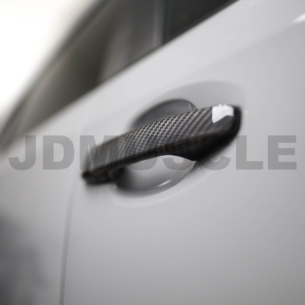 JDMuscle Tanso Carbon Fiber Door Handle Cover - Subaru WRX / STi 2015-2021