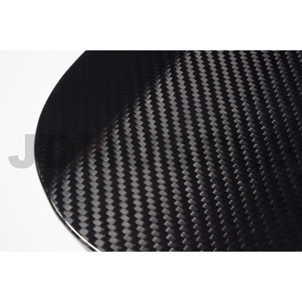 JDMuscle Tanso Carbon Fiber Fuel Door Cover - Subaru WRX / STi 2015-2021