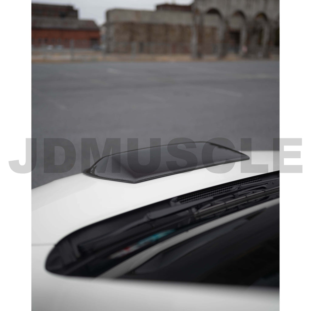 JDMuscle Tanso Carbon Fiber Rally Style V1  Hood Scoop - Subaru WRX / STI 2015-2021