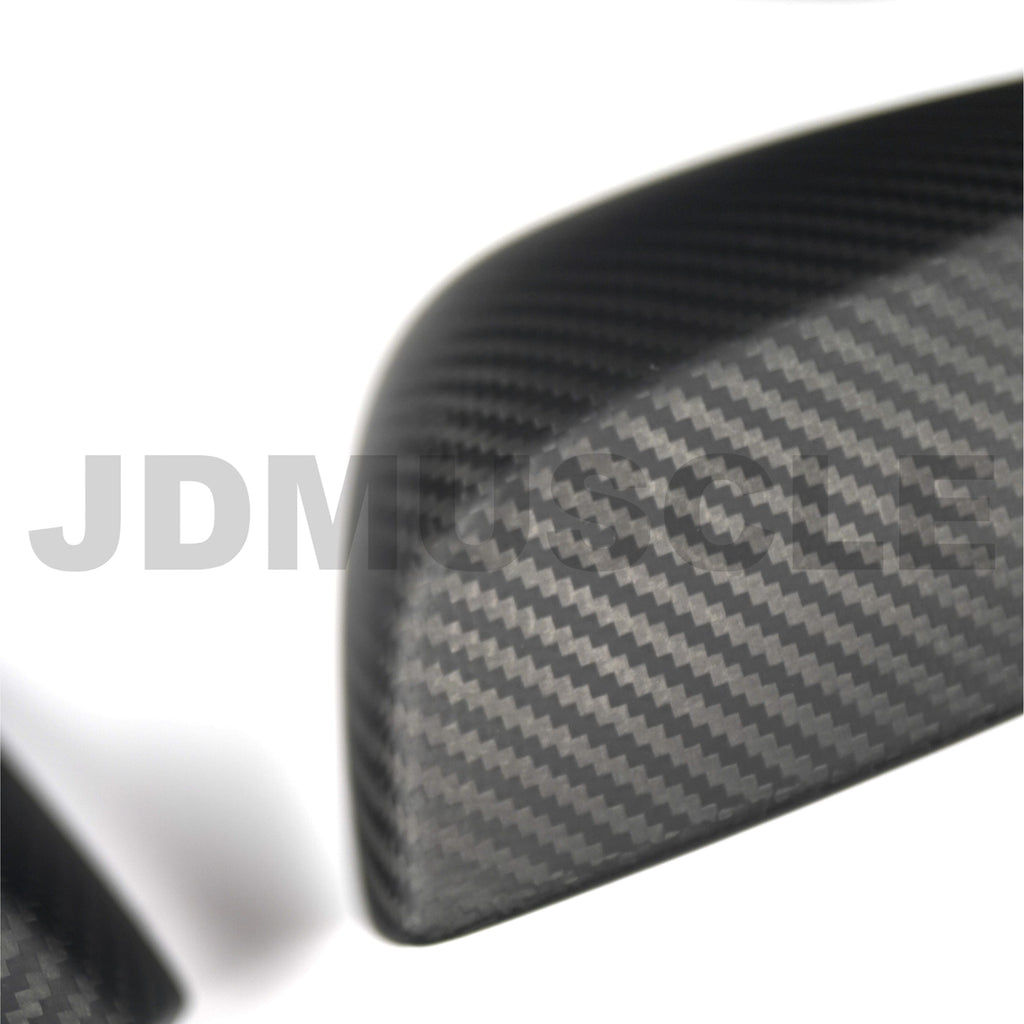 JDMuscle Tanso Carbon Fiber Side Mirror Covers (w/ Turn Signal) - Subaru WRX / STi 2015-2021