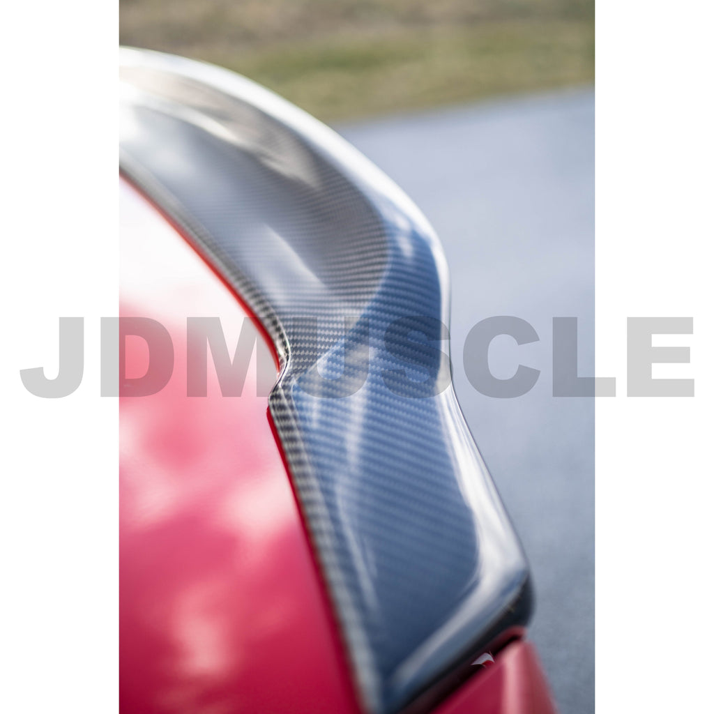 JDMuscle Tanso Carbon Fiber Trunk Duck Bill V3- Subaru WRX / STI 2015-2021