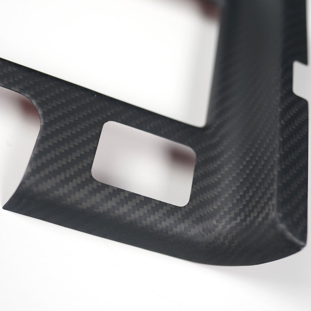 JDMuscle Tanso Dry Carbon Fiber Cup Holder Cover - Subaru STi 2015-2021