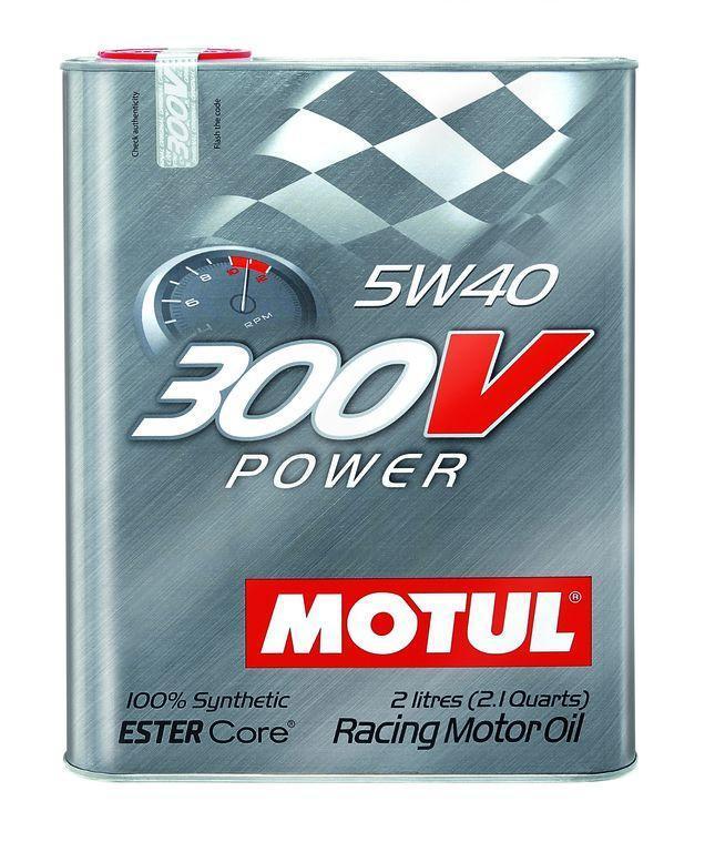 Motul 2L Synthetic-ester Racing Oil 300V Power 5W40 (Universal; Multiple Fitments)