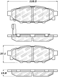Stoptech Sport Rear Brake Pads - Subaru WRX 2008-2020 (+Multiple Fitments)